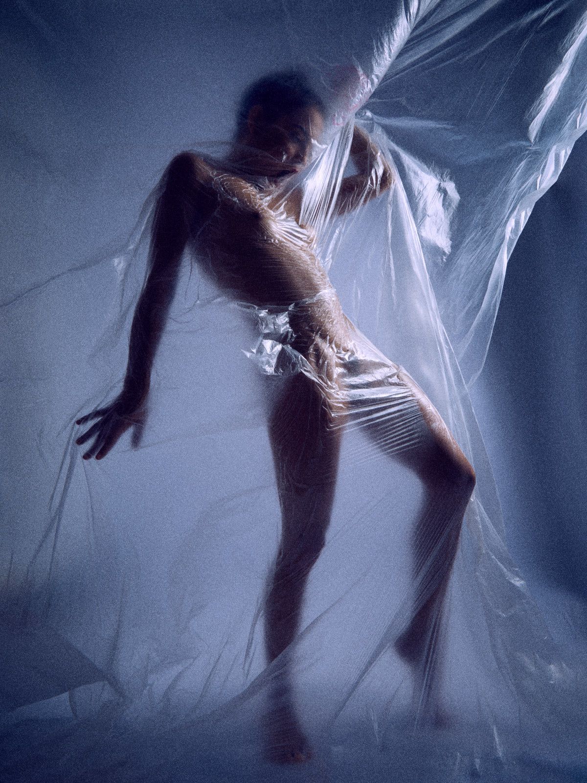 Spanish nude model Joy Lamore in Silent Scream dramatic artistic photography by Barcelona-based Cinaed Dane