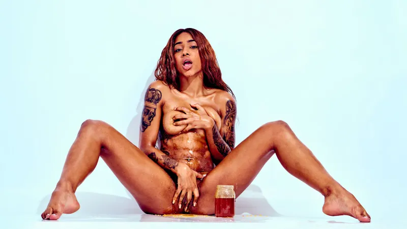 Artistic nude image of African Beauty highlighting texture and intimacy