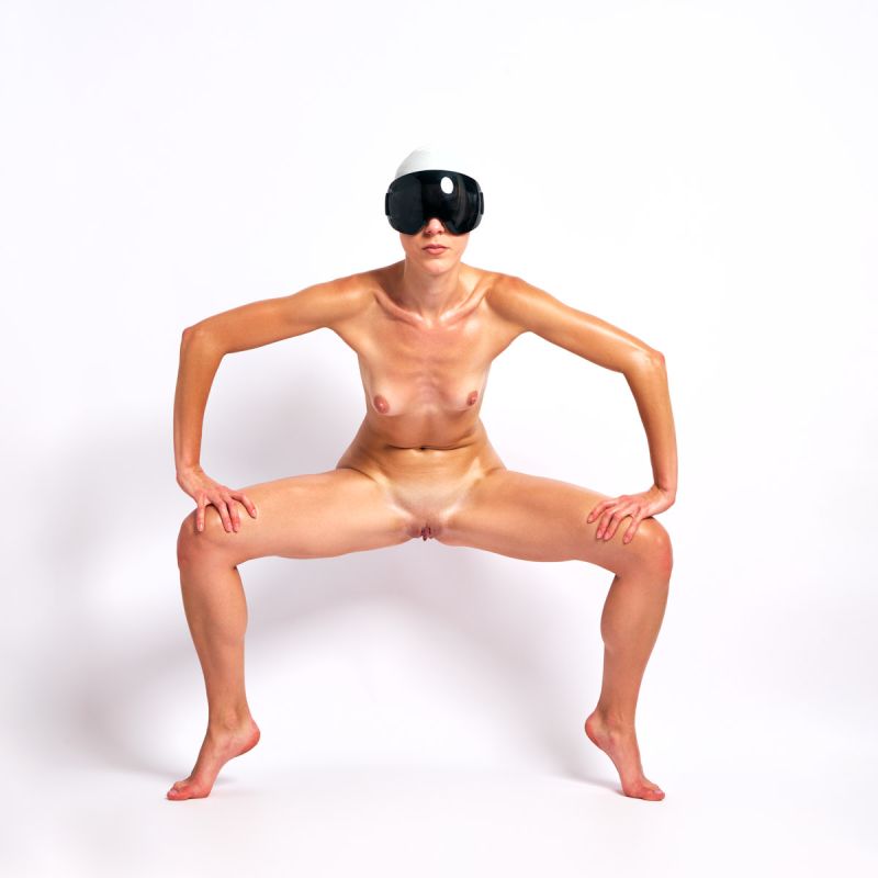 Cap II anonymous athletic white cap goggles photographer Cinaed Dane