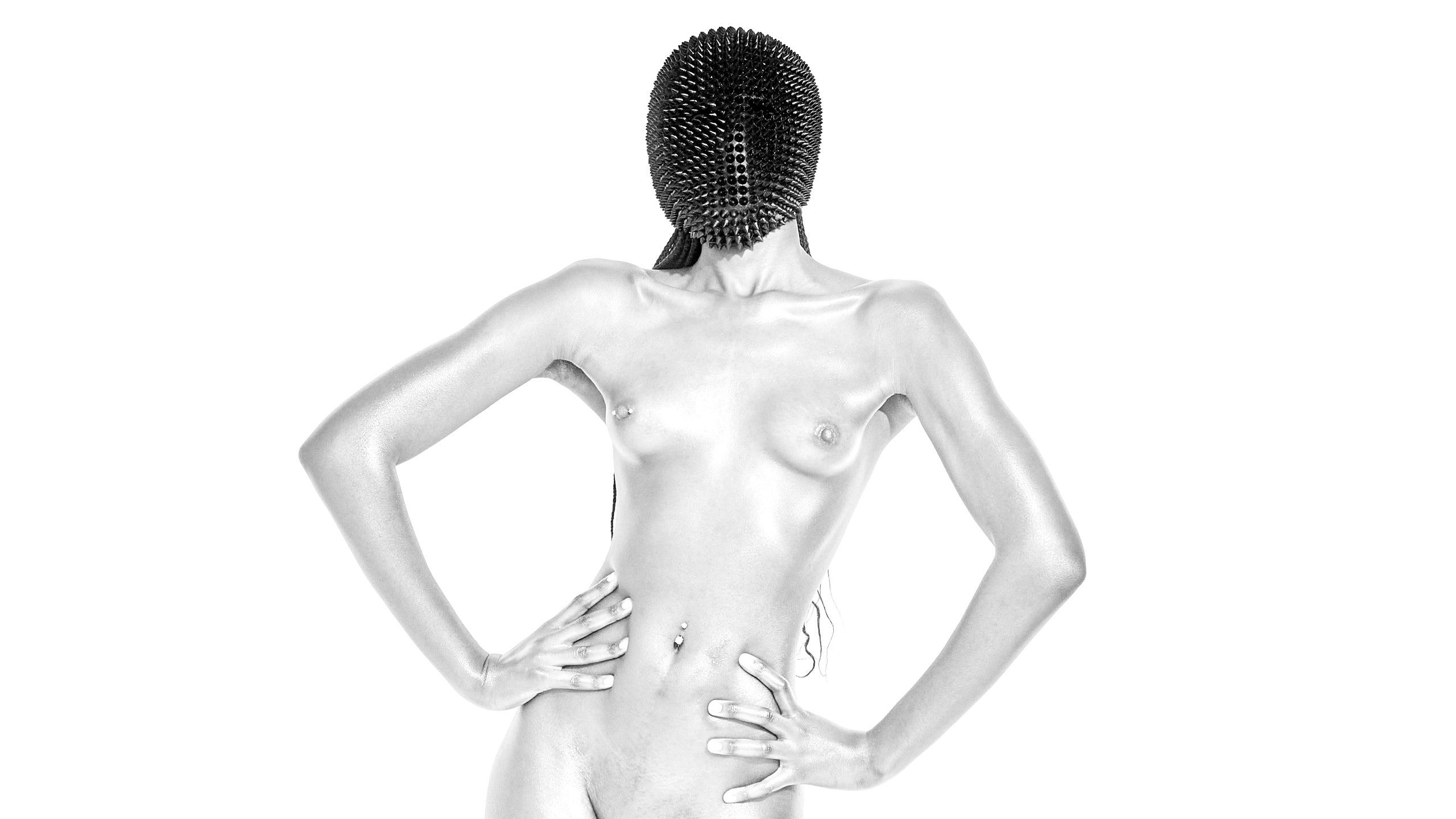 Silver Body 1 - NFT nude art by Cinaed Dane